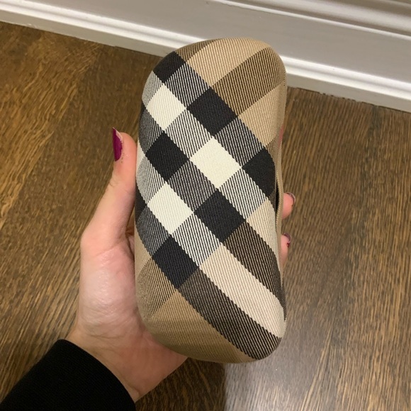 BURBERRY London Glasses Sunglasses Case Hard Clamshell Nova Plaid Authentic - Picture 11 of 16